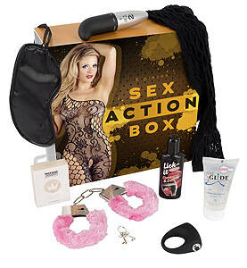 Hriešna sada 8 pomôcok Sex Action Box