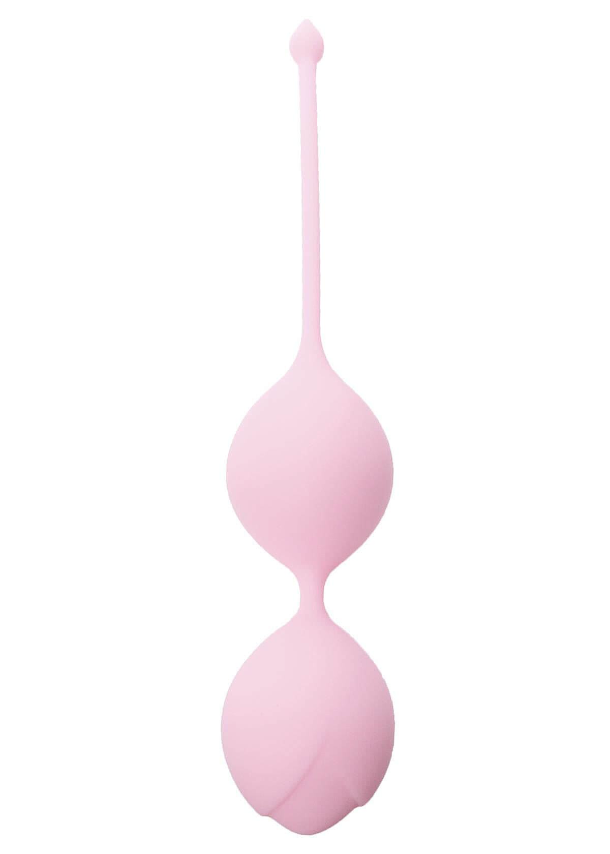 Silikónové vaginálne guľôčky svetlo ružové 36mm 90g