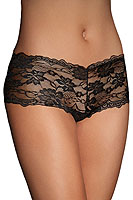 Nezbedné čipkované nohavičky Sexy Kleding Naughty Knicker Lace Hipster čierne