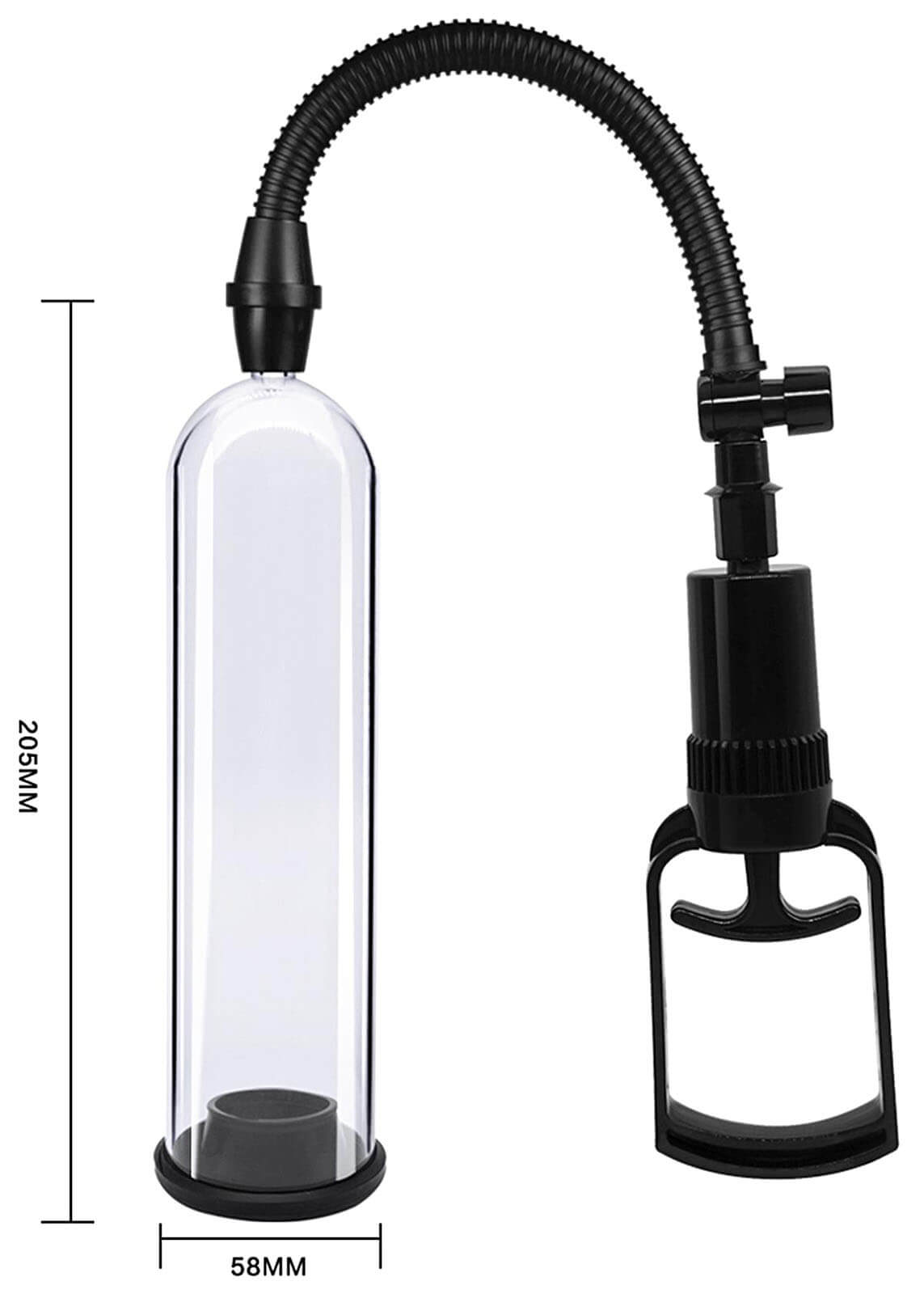 Power Pump MAX 0.2 (Clear), vákuová pumpa na penis 20 cm