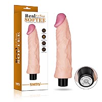 LoveToy REAL SOFTEE Vibrating Dildo 8,3