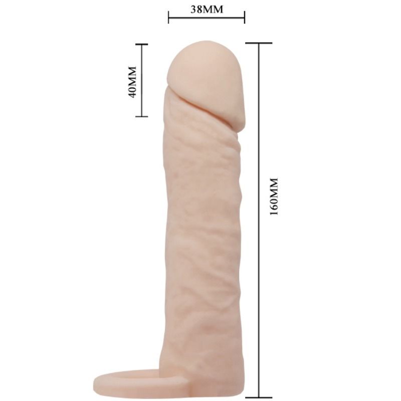 Realistický návlek Pretty Love Penis Sleeve Medium 16cm