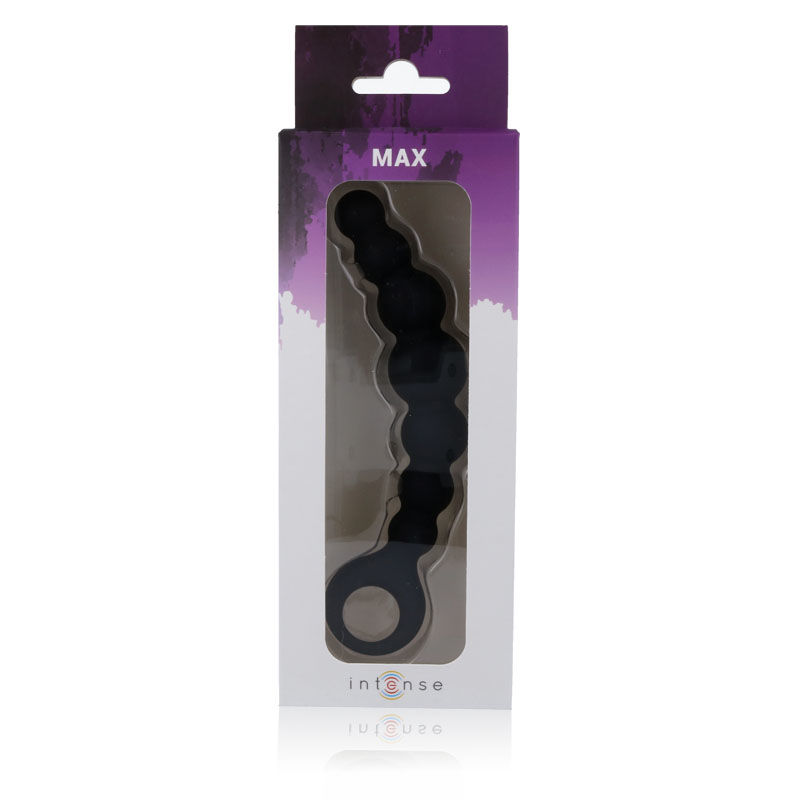 Intense Anal Beads Max čierne análne guličky 18,5 cm