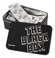 Kondómy Secura The Black Box 50ks