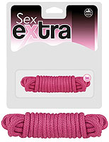 Sex Extra Bondage lano 3 m pastelovo ružové