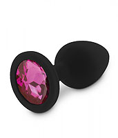 RelaXxxx Silicone Plug S čierna/ružová silikónový análny šperk