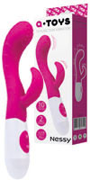 Q-Toys Nessy - vibrátor ružový
