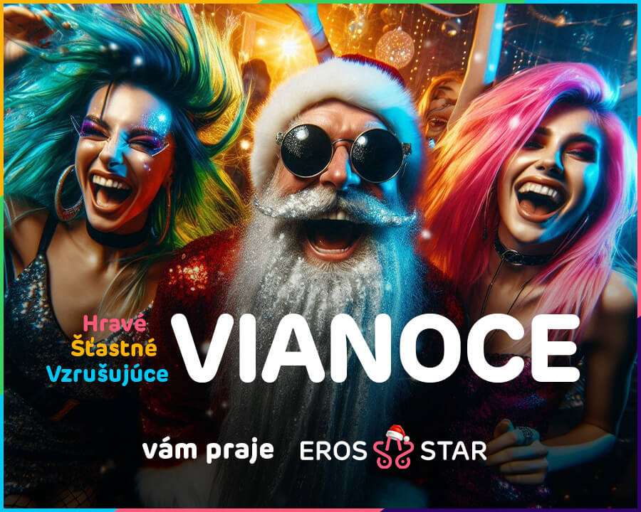Šťastné, hravejšie, vzrušujúce Vianoce praje Erosstar!